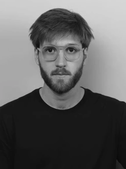 Portrait of Ignacio Arrospide, black and white